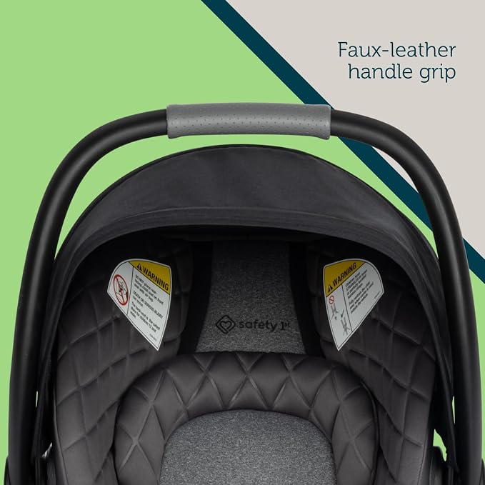 Safety 1ˢᵗ® onBoard™ Insta-Latch™ DLX Infant Car Seat with Base, Baby Car Seat for 4-30 lbs., Rear Facing Car Seat, Newburyport