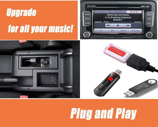 Music Interface Audio USB Adapter Cable,MMI/MDI/AMI to USB Cord Compatible with Audi, Volkswagen, Mercedes-Benz, Not for iPhones
