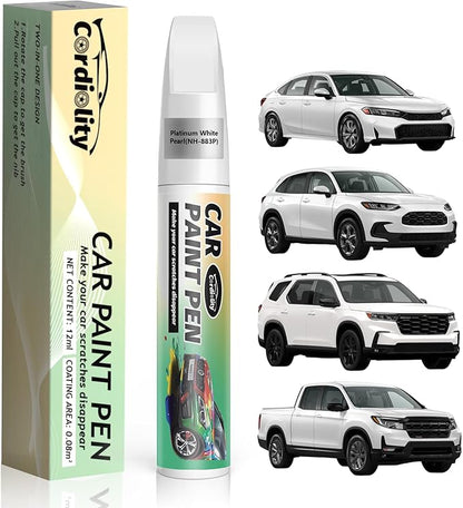 Platinum White Pearl(NH-883P) Touch Up Paint Pen for Honda,Car Paint Scratch Repair Pen Quick and Easy Fix Auto Paint Scratch