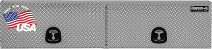Buyers Products 1701351 Topsider Truck Tool Box, 16x13x72 Inch Diamond Tread Aluminum, Dual Flip-Up Doors, Locking Compression Latches, Weather Resistant, No-Drill Mount, Made in USA