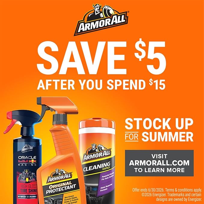 Armor All Podium Series Hybrid Ceramic Wash & Shine, 16 fl oz, 2-in-1 Car Wash and Wax Developed in Collaboration With Oracle Red Bull Racing