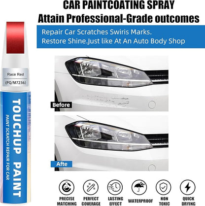 Race Red(PQ/M7236) Touch Up Paint Compatible with Ford 2-in-1 Car Scratch Repair Pen for Rock Chips, Door Scratches&Paint Nicks Exact Color Match Quick Dry DIY Fix for F-150 Explorer