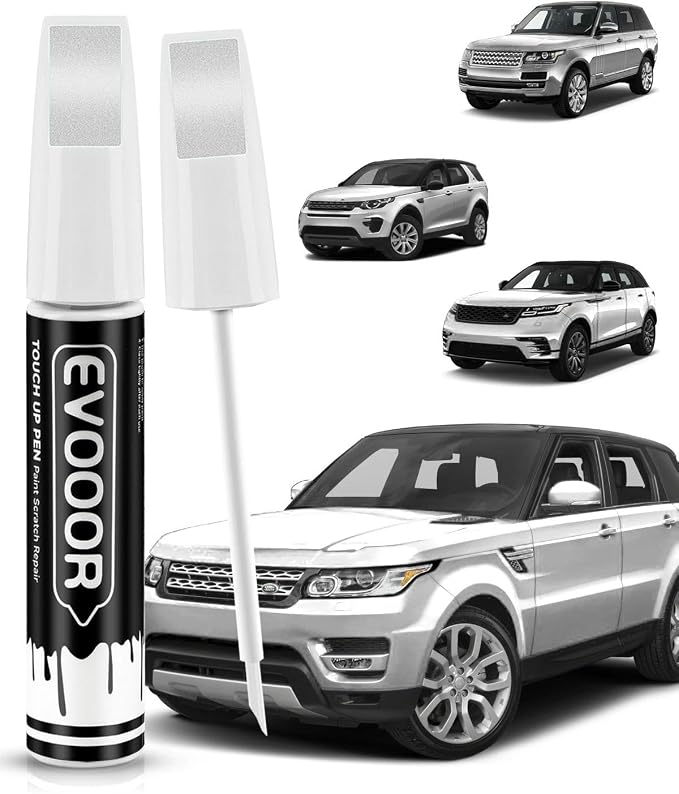 Fuji White (867/1AA/NER) Touch Up Paint Compatible with Land Rover Exact Match 2 in 1 Touch up Paint for Chips and Nicks Repair with 2pcs Disposable Micro Applicators