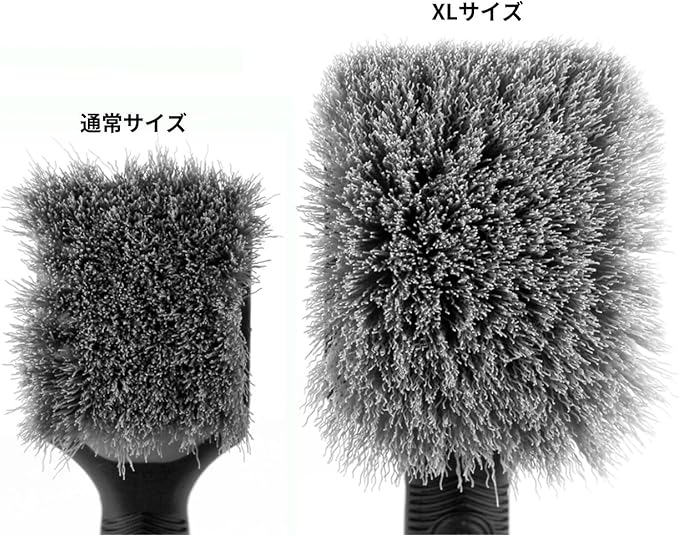 Detail Factory - ProGrip XL Tire Brush - Ergonomic ProGrip Handle - Stiff Synthetic Bristles to Cut Through Grime - Red and Black