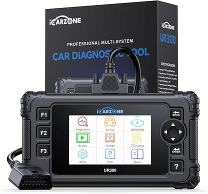 UR300 Diagnostic Scan Tool for All Cars, 49 Resets with 200+Subfuncitons, 4000+Bidirectional Test Items, Battery Registration, OBD2 Scanner, ECU Coding for BMW/VW/Audi, Auto VIN CAN FD