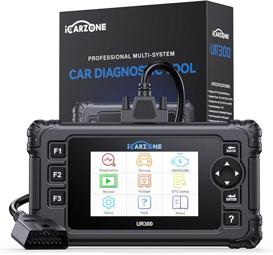 UR300 Diagnostic Scan Tool for All Cars, 49 Resets with 200+Subfuncitons, 4000+Bidirectional Test Items, Battery Registration, OBD2 Scanner, ECU Coding for BMW/VW/Audi, Auto VIN CAN FD