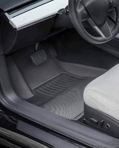 TAPTES Floor Mats for Tesla Model 3 2017-2025 2026, Premium All Weather Anti-Slip Waterproof Floor Liners Car Interior Accessories - for Model 3 Highland 2025 2024 2023 2022 2021 2020 2019 2018 2017