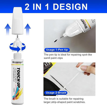 GB8/WA384A Mosaic Black Touch Up Paint Compatible with Chevrolet, Car Paint Scratch Remover for Nicks & Chips Repair, Automotive Paints Exact Match Chevy Silverado/Equinox/Malibu/Traverse