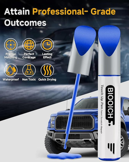 Touch Up Paint Pen Exact Color Match Car Chip and Scratch Repair (for Ford, Blue Flame Metallic(SZ))