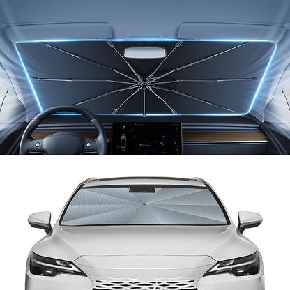 Autorder Windshield Sun Shade Umbrella for 2023-2026 Lexus RX Accessories,Upgraded Ice Crystal Material,Easy Setup Umbrella Sunshade for Car Windshield,100% Sun Blocking
