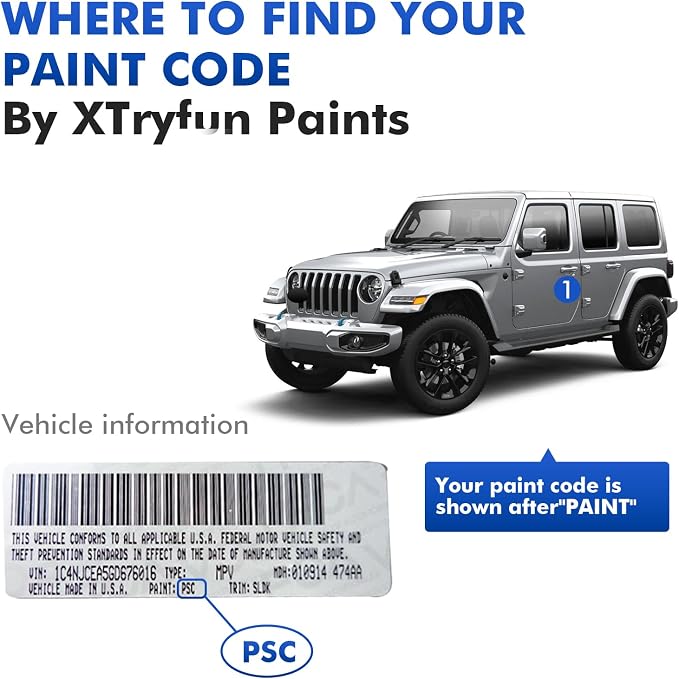 PX8/DX8 Black Touch Up Paint Compatible With Jeep, DIY Car Paint Scratch Repair Kit, Automotive Paints, Quick & Easy Fix Scratch Repair for Grand Cherokee/Wrangler/Renegade/Compass/Patriot