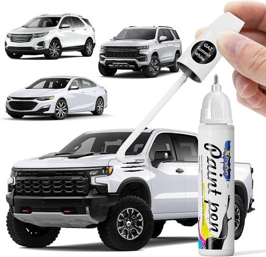 GAZ/WA8624 Summit White Touch Up Paint for Chevy Cars, DIY Car Paint Scratch Repair, Quick & Easy Fix Automotive Scratch Repair for Silverado/Equinox/Malibu/Trax