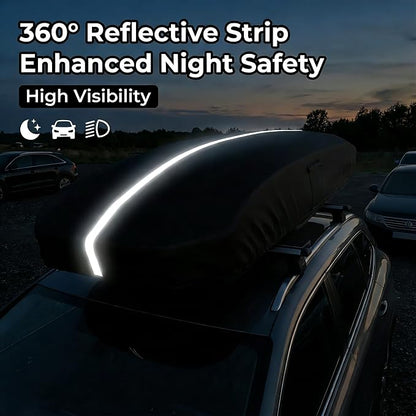 Roof Box Cover, Dimensions: 69x35x17 inches, Universal Fit for Thule, Perflex, Yakima Brands, Made of 420D Oxford Fabric, Features Waterproof, Dustproof, UV-Resistant, and Scratch-Resistant Properties