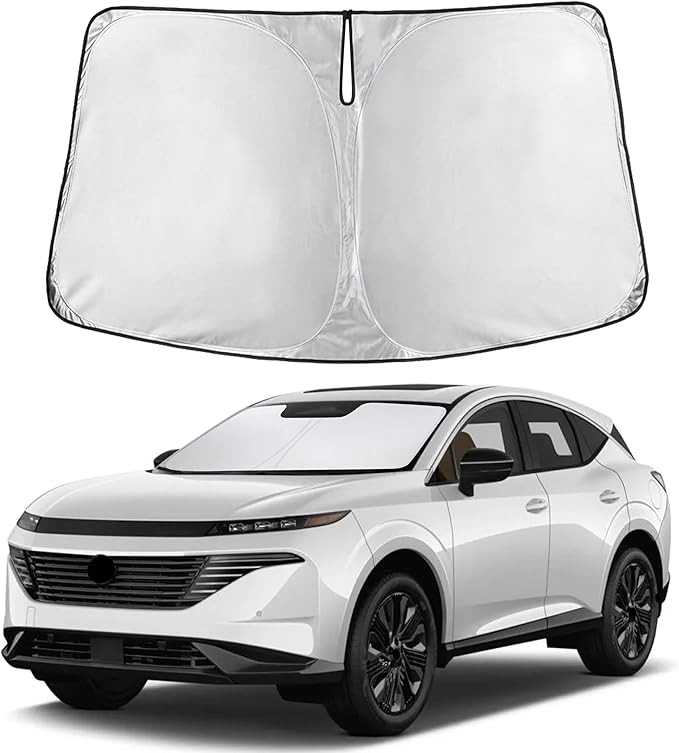 EcoNour Windshield Sunshade Compatible for Nissan Murano 2025 2026 (SV, SL, and Platinum) Sun Visor for Front Windshield & Window Sun Shade Cover, UV Heat Blocker & Protector, Car Accessories