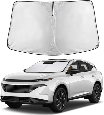 EcoNour Windshield Sunshade Compatible for Nissan Murano 2025 2026 (SV, SL, and Platinum) Sun Visor for Front Windshield & Window Sun Shade Cover, UV Heat Blocker & Protector, Car Accessories