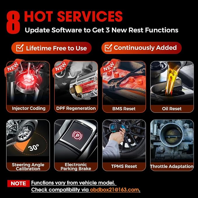 LAUNCH CRP129E 2026 OBD2 Scanner, 8 Reset Oil/EPB/TPMS/SAS/BMS/Throttle/DPF Reset, Injector Coding, ABS SRS Transmission Engine Code Reader, Lifetime Free Update Diagnostic Scan Tool, Auto VIN
