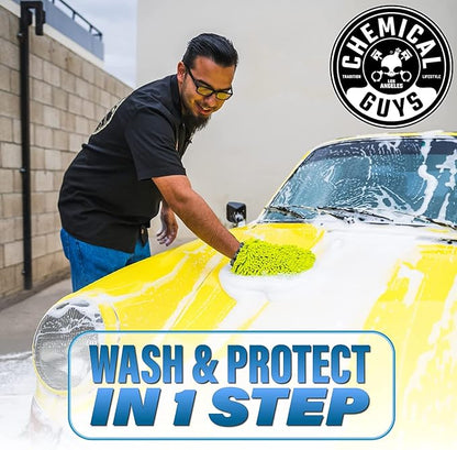 Chemical Guys EQP368 TORQ Professional Snow Foam Cannon Car Wash Snow Foamer + HydroSuds Ceramic SiO2 Foaming Car Wash Soap 16 fl oz (Safe for Cars, Trucks, & More) Works with Pressure Washer