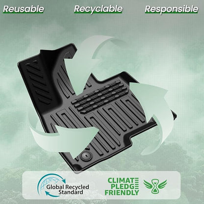 Floor Mats Set for 2026 Hyundai Palisade Hybrid 7/8 Seats (Not Fit Gas), All Weather TPE Backrest Mat Cargo Mat Floor Liner Accessories, Waterproof and Durable Car Mats