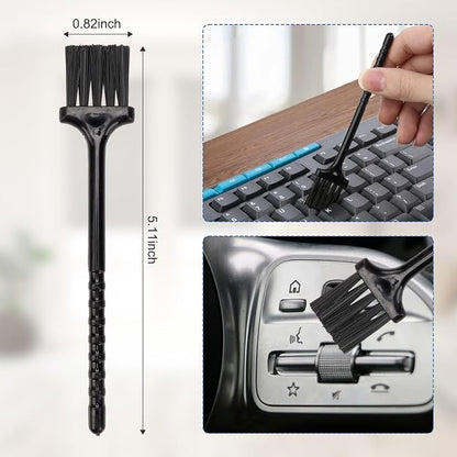Car Interior Duster Detail Brush Cleaning Kit, Soft Microfiber Towels Dashboard Air Vent Crevice Dusting Detail Cleaner Interior Accessories Tools for Car Decoration Auto Truck SUV RV