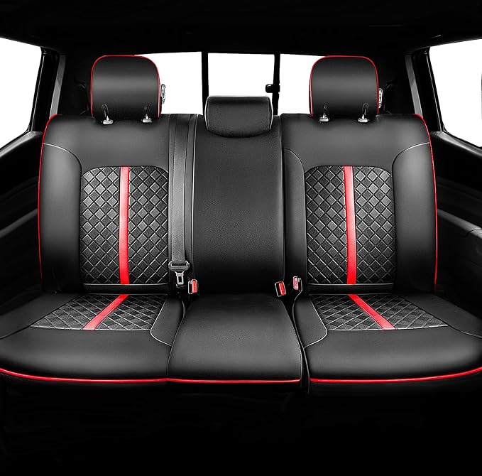 Carlimeki Tacoma Seat Covers Custom Fit for 2005 2006 2007 2008 2009 2010 2011 2012 2013 2014 2015 Crew Cab 2nd Gen Tacoma Base, PreRunner, TRD Pro - Center Console Armrest Covers - Fully Covered