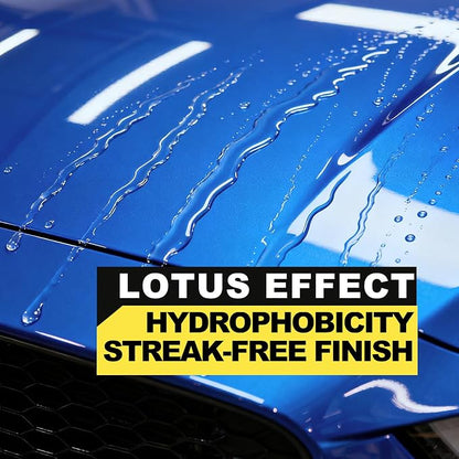 500ML Ceramic Coating for Cars: Quick Effect Coating Agent for Car Motorcycles Trucks & RVs - Extreme Hydrophobic Water Beading & Deep Gloss Shine for Long-Lasting Polish Spray Wax（2pack）