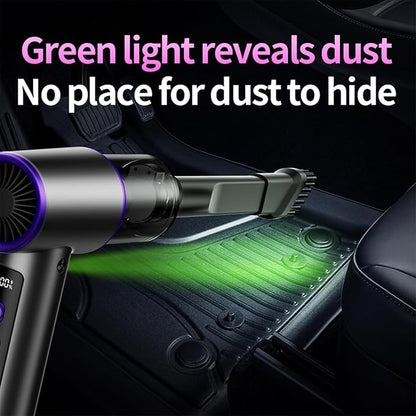 Aihoye Car Vacuum Portable Cordless, 22000PA High Power Mini Vacuum Cleaner with Brushless Motor, 4-in-1 Handheld Vacuum Cleaner & Air Duster for Car, Home, Office, Camping, Pet