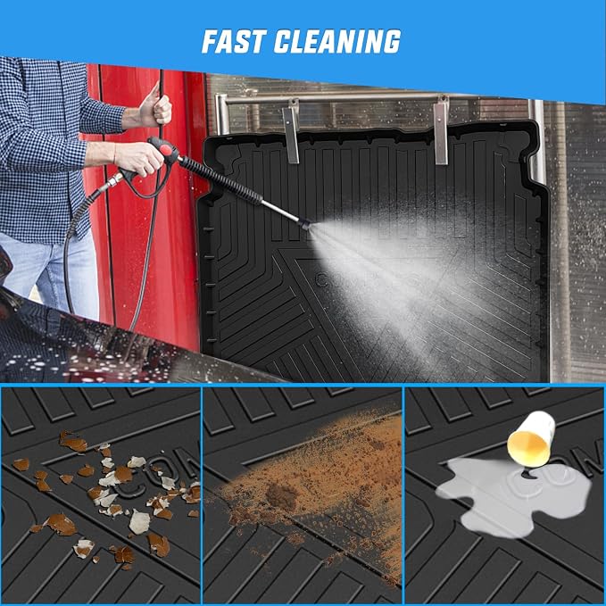 Nilight Cargo Mats for Jeep Compass 2017 2018 2019 2020 2021 2022 2023 2024 2025,All Weather Protection Heavy Duty Cargo Liners