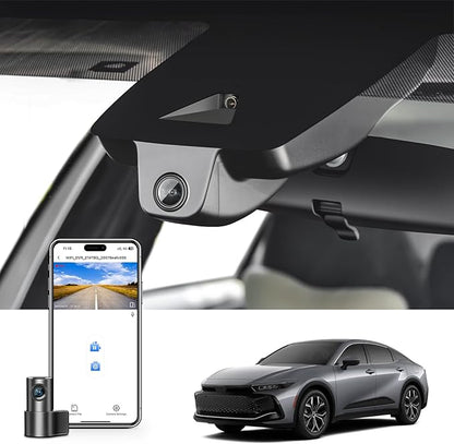 Mangoal Front 4K & Rear 1080P Dash Cam Fit for Toyota Crown 2023-2026 & Crown Signia 2025.2026, XLE Limited Platinum etc,Integrated OEM Look,UHD 2160P Video,G-Sensor,Built-in WiFi & APP,GPS,128GB Card