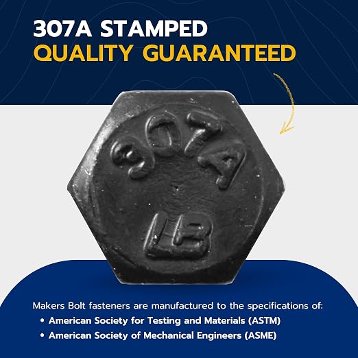3/8 x 2 (50 Pack) Lag Screw Kit, 50 Screws and 50 Washers, Ceramic Black Ruspert Coating for Exterior Use, Meets ASTM A307 and ASME B18.2.1, Industrial/Commerical Grade by Makers Bolt