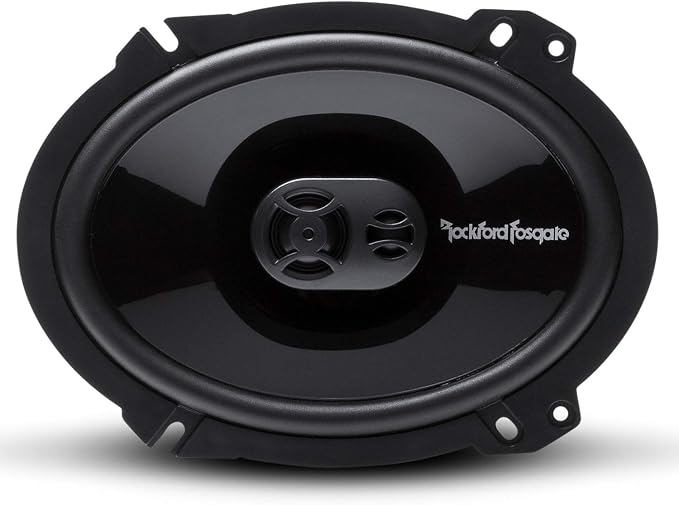 Rockford Fosgate P1683 Punch 6"x8" 3-Way Coaxial Full Range Speakers - Black (Pair)