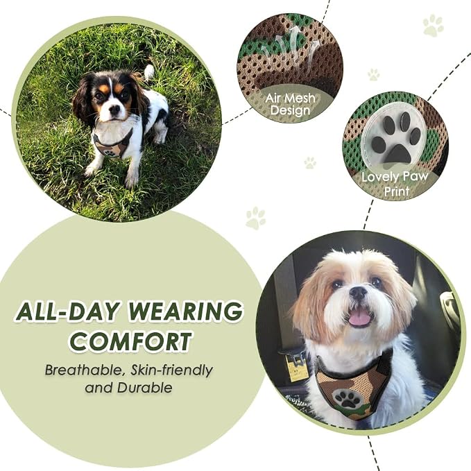 Lukovee Dog Car Harness Seat Belt, Adjustable Mesh Breathable Vest with Elastic Bungee Tether, Soft Padded 2-in-1 Safety Car Harness Seatbelt for Small Medium Large Dogs (Lime Green,S)