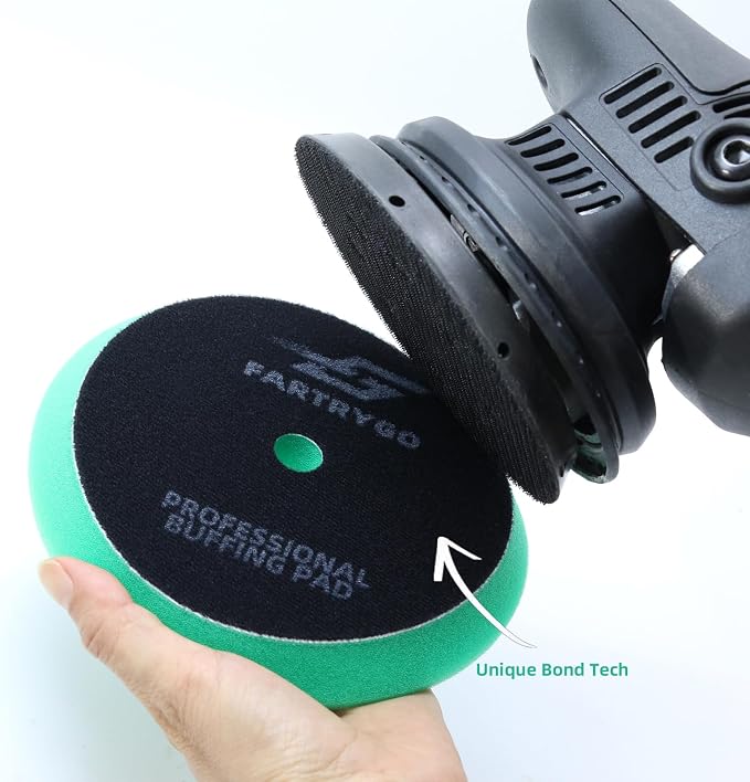 6" Foam Buffing Pads 6-Pack – Premium Polishing Pads for Heavy Cutting, Paint Correction, Scratch Removal, & Gloss – Rotary/DA Compatible