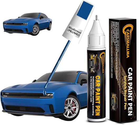 Bludicrous(PBJ/MBJ) Car Touch Up Paint for Dodge, Color Accurate Car Paint Scratch Repair Pen Kit Quick & Easy Fix Vehicle Chips and Automotive Nicks Scuff