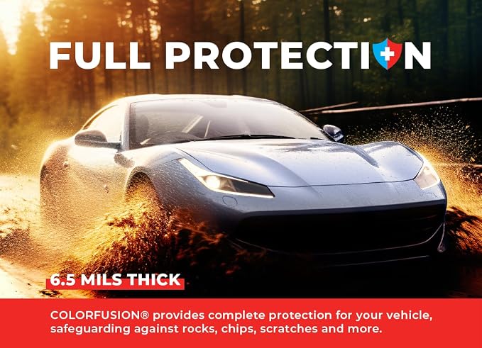 ColorFusion PPF by VViViD, Gloss Ice Blue Dry Apply PPF Vinyl Car Wrap Roll 20ft x 5ft