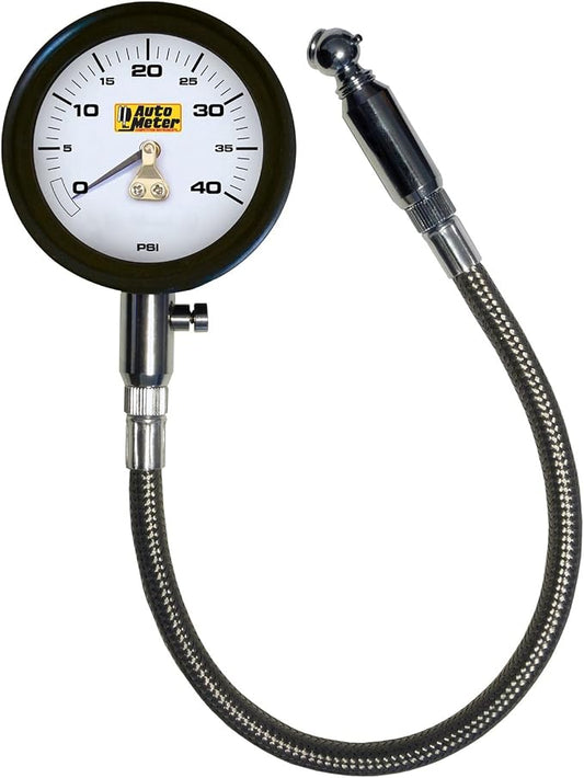 Auto Meter (2162) 0-40 PSI Analog Tire Pressure Gauge