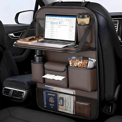 1 Pack - Car Organizer, Back Seat Car Organizer, Back Seat Organizer, Seat Organizer, Car Organizer and Storage Box.(Brown)