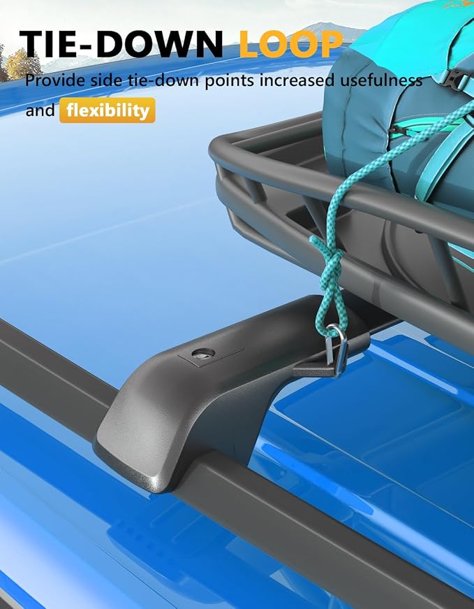 Tuyoung 300lbs Roof Rack Cross Bars Compatible with Subaru Forester 2014-2026 with Raised Side Rails (Not for Wilderness), Lockable Heavy Duty Aluminum Metal Lock Roof Rails Crossbars Luggage Racks.