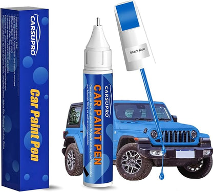 Blue Touch Up Paint for Cars,Car Paint Touch Up Pen for Deep Scratches,Car Scratch Repair Pen Auto Scratch Remover for Easy to Use and Fix(Shark Blue)