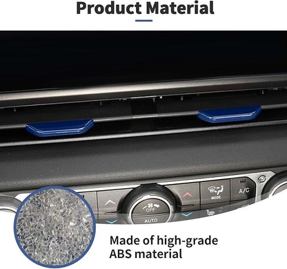 JWWY for Jeep JL Vent Air Outlet Adjustment Cover Trim Fit for 2024-2025 Jeep Wrangler JL JLU Gladiator JT 4xe Interior Accessories 2pcs Blue