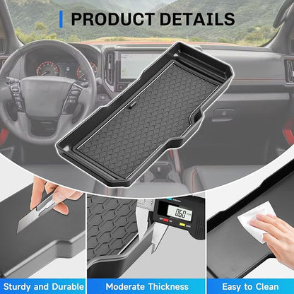 SXCY for 2026 Nissan Frontier Center Console Organizer for 2022-2026 Nissan Frontier Accessories Front Center Console Tray 2026 Frontier Armrest Organizer Storage