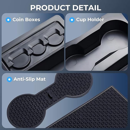 Center Console Organizer Lower Tray for Toyota Prius 30 2015 2014 2013 2012 (Not Fit Prius V), Durable ABS Plastic Under Center Console Storage Box Interior Accessories for 2012-2015 Prius