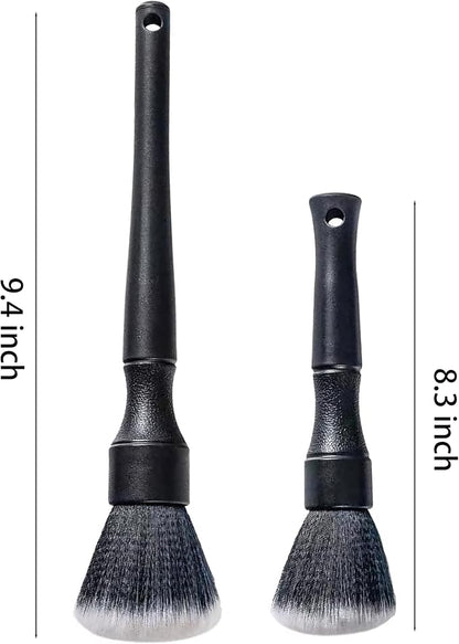 Ultra-Soft Car Detailing Brush Set, Scratch-Free Cleaning Brushes for Interior and Exterior, Air Vents, Dashboard, Wheels, Engine Bay, and Leather Surfaces