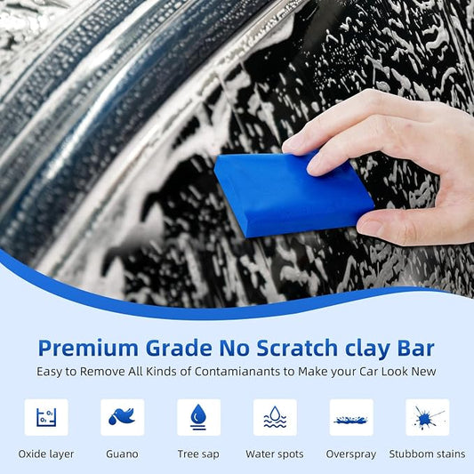 IPELY 4 Pack 100g Car Clay Bar Auto Detailing Magic Clay Bar Cleaner for Car Wash Car Detailing Clean