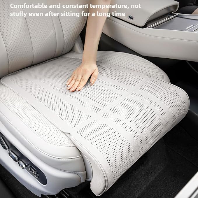 Car Seat Leg Support Extension Cushion for Car Driver Seat Extender Pad Leg Support Seat Pillow For Auid Q5 BMW X5 Toyota RAV4 Ford F150 Hyundai Tucson Honda CRV etc Universal Seat Cushion (white)