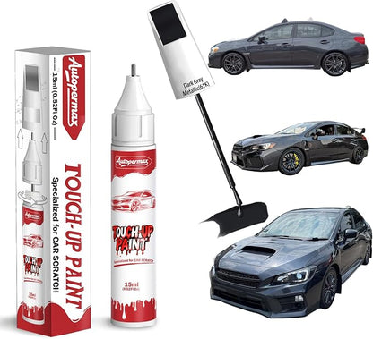 61K Dark Gray Metallic Car Touch Up Paint for Subaru, Color Accurate Two-In-One Car Paint Scratch Repair Pen, Professional Scratch Remover for Vehicles Chips and Nicks Scuff