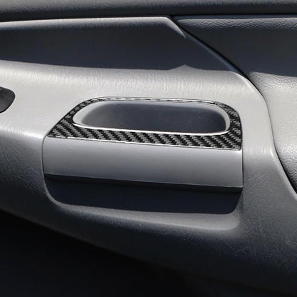 NVCNX Real Premium Carbon Fiber for Toyota 2nd Gen Tacoma Accessories 2005-2015 2006 2007 2008 2009 2010 2011 2012 2013 2014 Car Door Inner Rear Grab Handle Cover Interior Trim Sticker Decal 2PCs