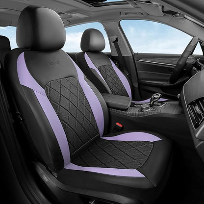 Coverado Car Seat Covers, Front Seat Covers, 2 Front Automotive Seat Cover, Mesh Breathable Seat Protectors, Universal Fit for Most Cars