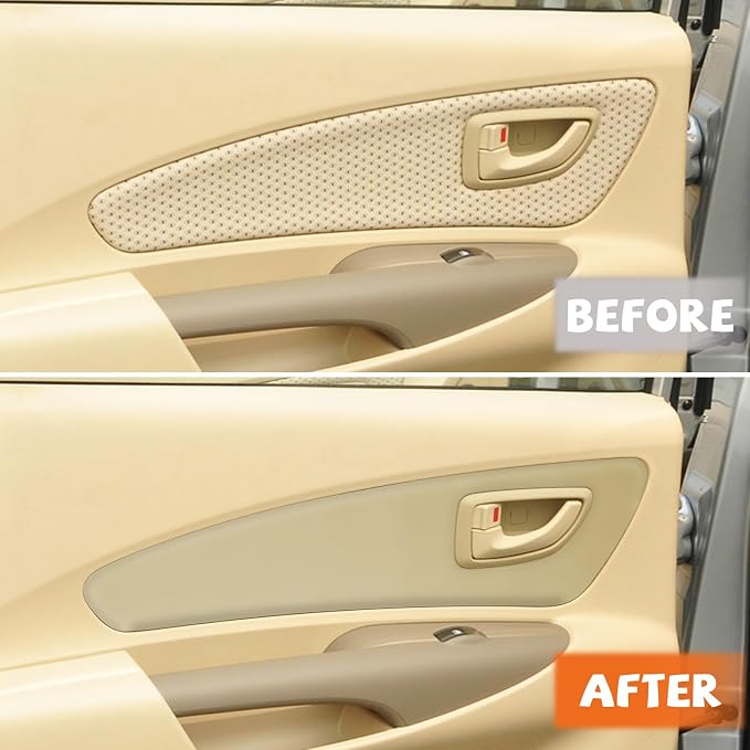 RUIANTE 4pcs Door Panel Cover Trim Replacement Compatible for Tucson 2006-2013 Car Interior Accessories (Beige)