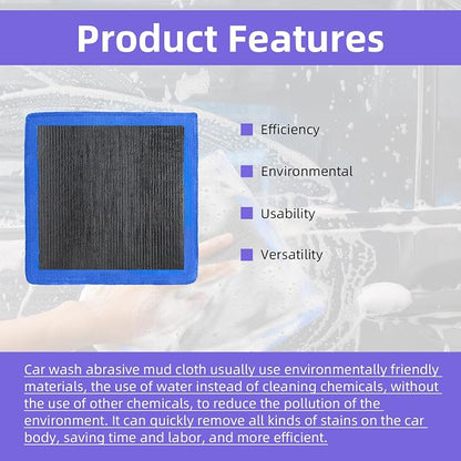 4Pcs Clay Mitt and Towel, Auto Detailing Clay Mitts with Towels Fine Grade for Car Cleaning and Polishing, Blue