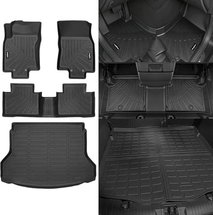 Floor Mats for Nissan Rogue 2014-2020 (NOT for Rogue Sports and Select Models), Trunk Mat All Weather TPE Interior Protector for Nissan Rogue Accessories